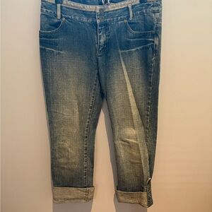 Vintage DKNY Blue Ankle Cropped Jeans in Size 3